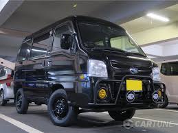 スバル サンバー ディアス バンを華麗にカスタム by kuroirosurf 2019 09 07 タイヤを80扁平に替えてだいぶ乗り心地良くなった まあバン cartune スバル サンバー サンバー バン