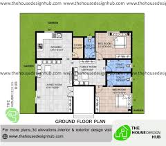 2 bhk house plan in 1200 sq ft