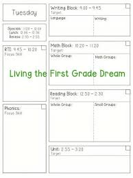 Small Group Lesson Plan Template First Grade Living The