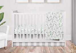 Crib Bedding Set Baby Green Garden