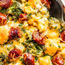 cheesy broccoli sausage and