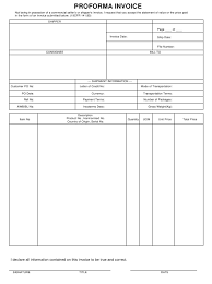 Proforma Invoice Form Download Printable Pdf Templateroller