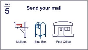 how to send a letter or postcard
