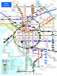 8 lines and main osaka points of interest. Osaka S Train Map Rail Way Map In Osaka Osaka Metro Subway Jr And Other Private Lines