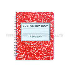 china spiral bound composition notebook
