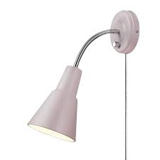 Globe Electric Sophie 1 Light Matte Rose Plug In Or Hardwire Wall Sconce 13064