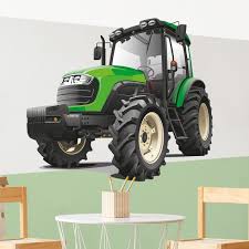 Wall Sticker Big Green Tractor