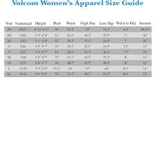 Volcom Jeans Size Chart Volcom Pant Size Chart Burton Womens