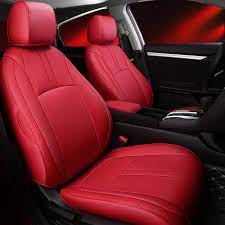 Red Custom Car Seat Cover For Honda