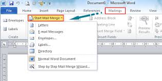 mail merge in microsoft word 2007