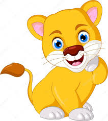 cute lion cartoon stock vector by