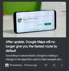 will google maps stop showing fastest