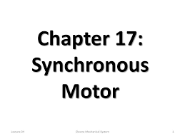 ppt chapter 17 synchronous motor