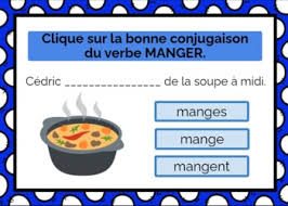 Gérondif passé du verbe manger. French Verb Manger Boom Cards Digital Task Cards Manger Au Present