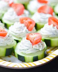 Cucumber Appetizers With Dill And Cream Cheese gambar png