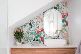 bathroom wallpaper how to install it