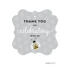 They will make a fun and festive addition and add some flare to your favors or treats. Mama To Bee Bumblebee Gender Neutral Baby Shower Fancy Frame Gift Tags 24 Pack Walmart Com Walmart Com