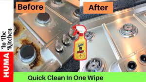 how to clean gas stove easy method
