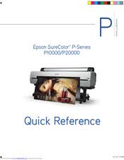 Find drivers, manuals and software for any product. Epson Surecolor P20000 Manuals Manualslib