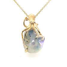 denny wong water opal octopus pendant