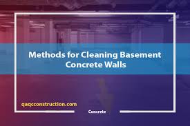 Cleaning Basement Concrete Walls