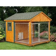 Amish Cedar Heated Dog Kennel 8 X