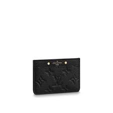 Louis vuitton sarah wallet 379342 | collector square elegant louis vuitton sarah wallet in black epi leather, hardware in gilt metal, allowing the bag to be worn in the hand. Credit Card Holder Wallet Monogram Empreinte Leather Louis Vuitton