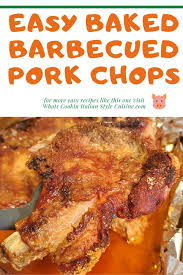easy baked barbecued pork chops what