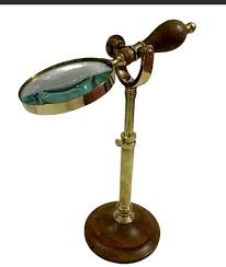 Vintage Magnifying Glass With Stand At
