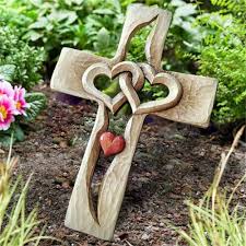 Carved Wooden Cross Intertwined