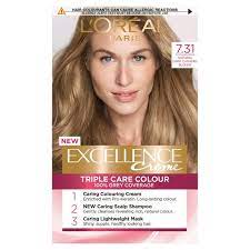 They bring out natural highlights of the hair and they are also surprisingly inexpensive to make. L Oreal Excellence 7 31 Natural Dark Caramel Blonde Permanent Hair Dye Sainsbury S