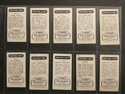 1954 cadet motor cars set of 50 cards