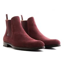Find the latest brands, styles and deals right now! Serfan Chelsea Boot Men Suede Marsala Bordeaux