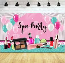 banner makeup birthday party