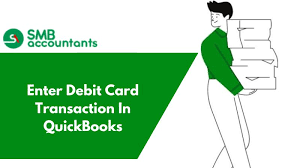 debit card transaction in quickbooks