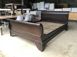 Mahogany Queen Size Sleigh Bed Frame