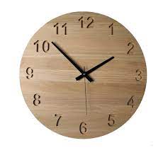 Large Oak Clock 195 50cm Wooden Wall