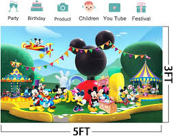 Fqfmjdm Mickey Mouse Clubhouse Backdrop
