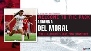 Bend your standing leg, and follow through the ball with the inside of your foot making sure you lean forward and with a locked ankle. Women S Soccer Signs Gopher Transfer St Cloud State University Athletics