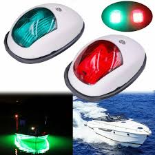 Obcursco Led Boat Navigation Lights Boat Bow Lamp Marine For