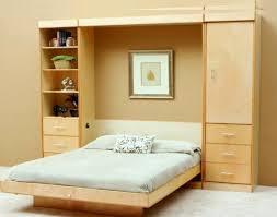 Wooden Queen Size Wall Bed With