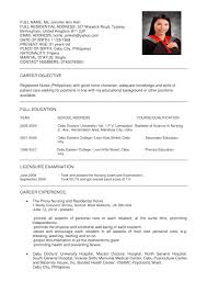 Nurses Resume Format Resume Sample