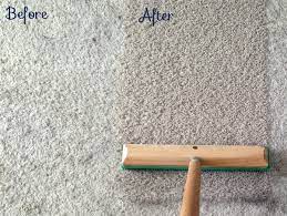 carpet rake before and after