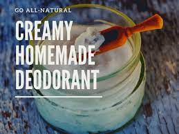 creamy homemade deodorant