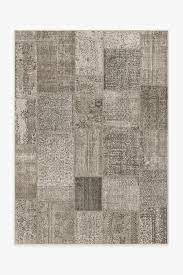 patchwork taupe rug