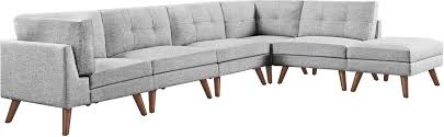 upholstered modular tufted sectional