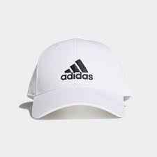 adidas cotton baseball cap white