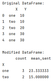python pandas groupby count and mean