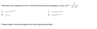 Vertical And Horizontal Asymptotes