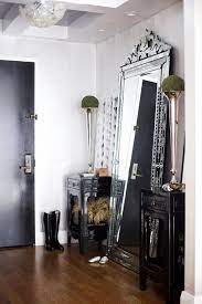 venetian mirror with distressed console